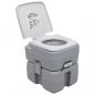 Preview: ARDEBO.de - Tragbare Campingtoilette Grau 20+10 L