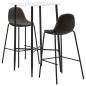 Preview: ARDEBO.de - 3-tlg. Bar-Set Stoff Dunkelgrau