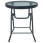 Preview: 3-tlg. Bistro-Set Grau Stahl