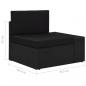 Preview: 5-tlg. Garten-Lounge-Set Poly Rattan Schwarz