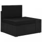 Preview: 6-tlg. Garten-Lounge-Set Poly Rattan Schwarz