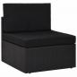 Preview: 6-tlg. Garten-Lounge-Set Poly Rattan Schwarz