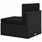 Preview: 10-tlg. Garten-Lounge-Set Poly Rattan Schwarz