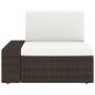 Preview: 6-tlg. Garten-Lounge-Set Poly Rattan Braun