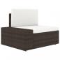 Preview: 6-tlg. Garten-Lounge-Set Poly Rattan Braun