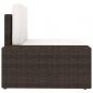 Preview: 6-tlg. Garten-Lounge-Set Poly Rattan Braun