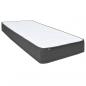 Preview: Boxspringbett Dunkelgrau Stoff 100x200 cm