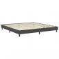 Preview: Boxspringbett Dunkelgrau Stoff 200x200 cm