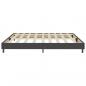 Preview: Boxspringbett Dunkelgrau Stoff 200x200 cm