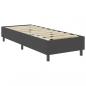 Preview: Boxspringbett Dunkelgrau Stoff 80x200 cm