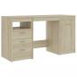 Preview: Schreibtisch Sonoma-Eiche 140x50x76 cm Holzwerkstoff