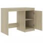 Preview: Schreibtisch Sonoma-Eiche 140x50x76 cm Holzwerkstoff