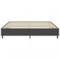 Preview: Boxspringbett Dunkelgrau Stoff 200x200 cm