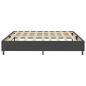 Preview: Boxspringbett Dunkelgrau Stoff 200x200 cm