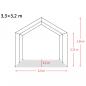 Preview: Weidezelt PVC 550 g/m² 3,3×3,2 m Dunkelgrün