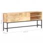 Preview: Sideboard 145x30x60 cm Mango Massivholz 