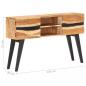 Preview: Sideboard 120x30x75 cm Akazie Massivholz