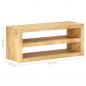 Preview: TV-Schrank 107x35x45 cm Mango Massivholz