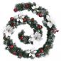 Preview: Weihnachtsgirlande mit LED-Lichtern Grün 2,7 m PVC