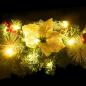 Preview: Weihnachtsgirlande mit LED-Lichtern Grün 2,7 m PVC