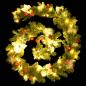 Preview: Weihnachtsgirlande mit LED-Lichtern Grün 2,7 m PVC