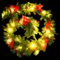 Preview: Weihnachtsgirlande mit LED-Lichtern Grün 2,7 m PVC