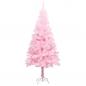 Preview: ARDEBO.de - Künstlicher Weihnachtsbaum mit Ständer Rosa 150 cm PVC