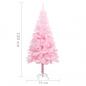 Preview: Künstlicher Weihnachtsbaum mit Ständer Rosa 150 cm PVC