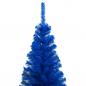 Preview: Künstlicher Weihnachtsbaum mit Ständer Blau 150 cm PVC