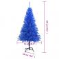 Preview: Künstlicher Weihnachtsbaum mit Ständer Blau 150 cm PVC