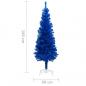 Preview: Künstlicher Weihnachtsbaum mit Ständer Blau 180 cm PVC