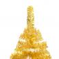 Preview: Künstlicher Weihnachtsbaum mit Ständer Gold 180 cm PET