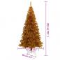 Preview: Künstlicher Weihnachtsbaum mit Ständer Gold 180 cm PET