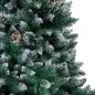 Preview: Künstlicher Weihnachtsbaum mit Zapfen und Schnee 150 cm