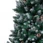 Preview: Künstlicher Weihnachtsbaum mit Zapfen und Schnee 210 cm