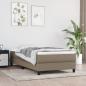 Preview: ARDEBO.de - Bettgestell Taupe 80x200 cm Stoff