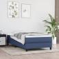 Preview: ARDEBO.de - Bettgestell Blau 90x190 cm Stoff