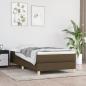 Preview: ARDEBO.de - Boxspringbett Dunkelbraun 90x190 cm Stoff