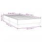 Preview: Boxspringbett Dunkelbraun 90x190 cm Stoff