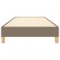 Preview: Boxspringbett Taupe 90x190 cm Stoff