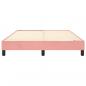 Preview: Bettgestell Rosa 140x190 cm Samt