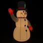 Preview: Aufblasbarer Schneemann mit LEDs 120 cm