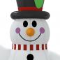 Preview: Aufblasbarer Schneemann mit LEDs 120 cm