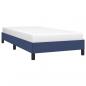 Preview: Bettgestell Blau 90x190 cm Stoff