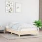 Preview: ARDEBO.de - Bettgestell Creme 80x200 cm Stoff