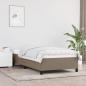 Preview: ARDEBO.de - Bettgestell Taupe 80x200 cm Stoff