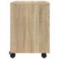 Preview: Mobiler Aktenschrank mit Rollen Sonoma-Eiche 45x38x54 cm