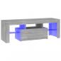 Preview: TV-Schrank mit LED-Leuchten Grau Sonoma 120x35x40 cm