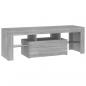 Preview: TV-Schrank mit LED-Leuchten Grau Sonoma 120x35x40 cm