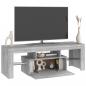 Preview: TV-Schrank mit LED-Leuchten Grau Sonoma 120x35x40 cm